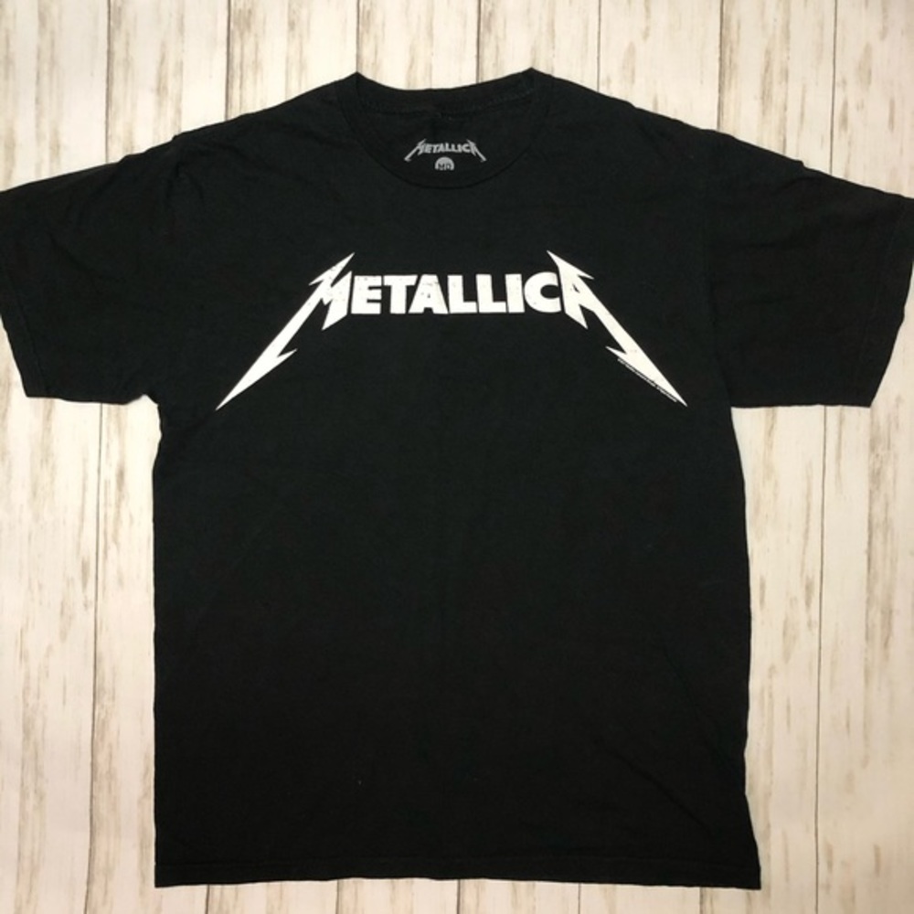Metallica Spellout Heavy Metal Band T-shirt M